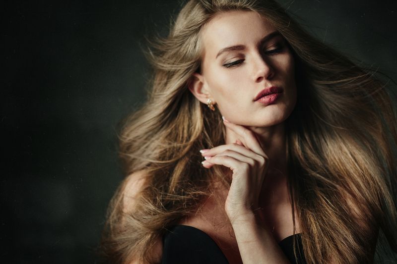 студия, девушка, свет, красота, волосы Настяphoto preview