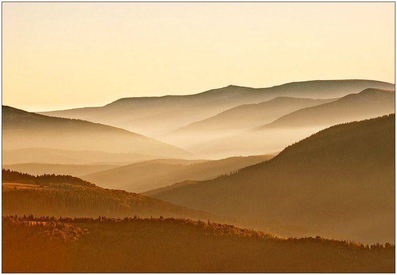 горы,рассвет,туман,свет начало...photo preview