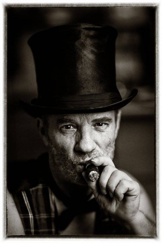 Портрет мужчины в цилиндре. Автор: Aleetet loft-photo , Aleetet loft-photo