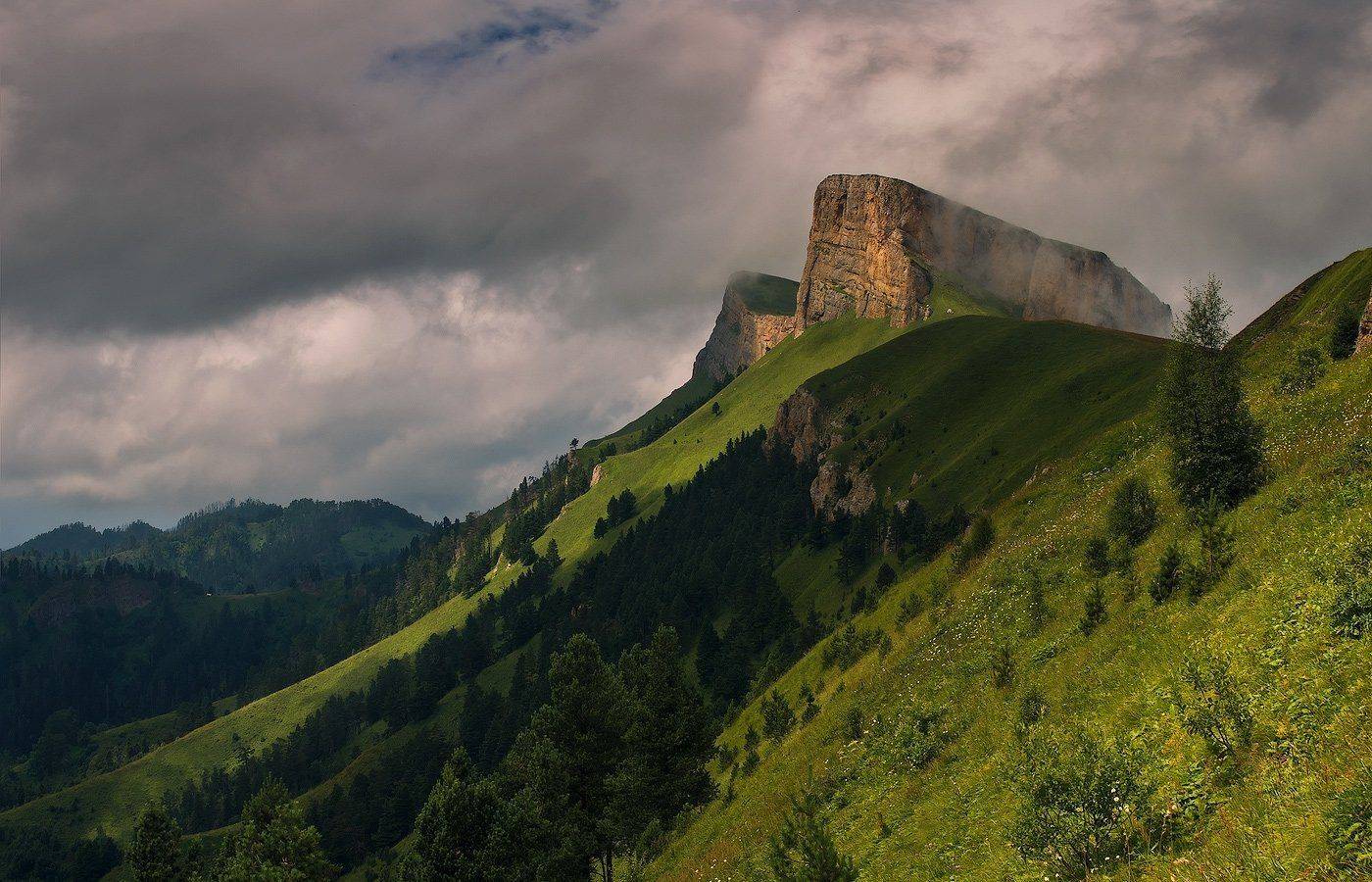 горы, кавказ, тхач, ФЁДОР