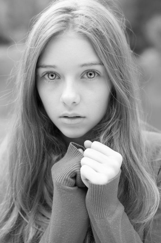 глаза, девушка, портрет, ч/б Полинаphoto preview
