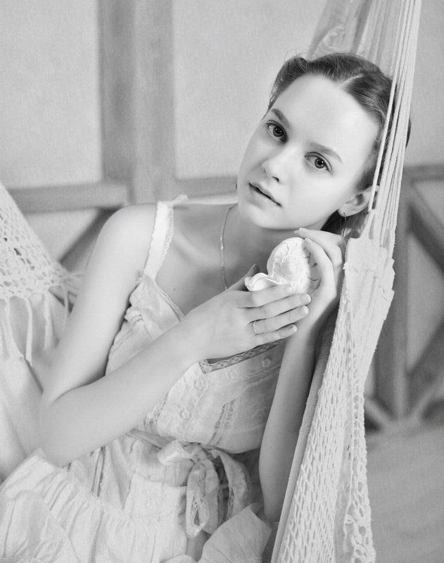 портрет, девушка, ч/б Еваphoto preview