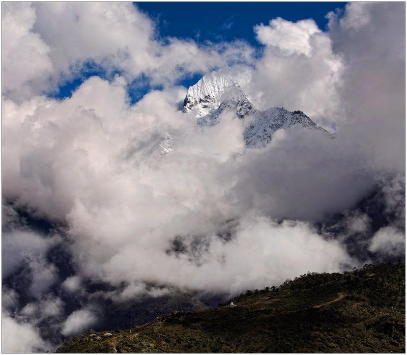 горы,ступа,облака,ледник,вершина,гималаи из жизни Богов...photo preview