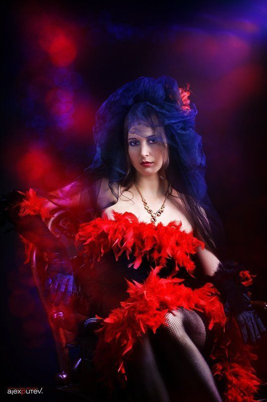 девушка,портрет,краски да гори оно все ярким пламенем....photo preview