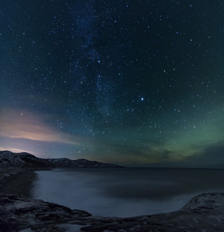 Териберка , небо в алмазахphoto preview