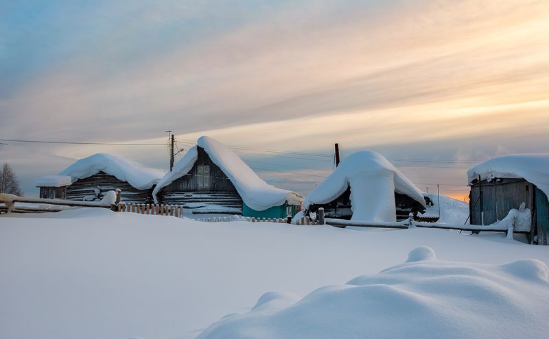 природа,коми,зима,север,лес Январские морозы в глубинкеphoto preview