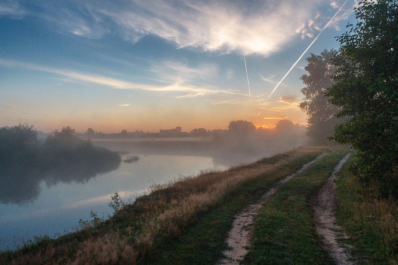 брянск, десна, сельцо, утро, рассвет, лето,алексей платонов Рассвет на Деснеphoto preview