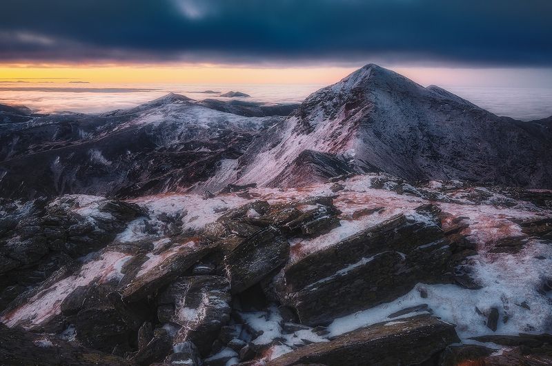rodnei, romania, landscape, sunrise, mountain, winter Shardsphoto preview