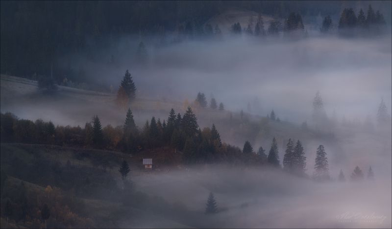 Карпаты, осень, туман, Синевир, Межгорье Там, где живут туманы...photo preview