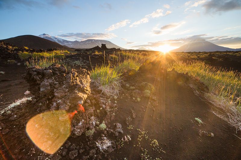 Камчатка, толбачик, рассвет, россия Толбачик на рассвете. Камчатка фото превью