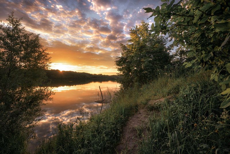 пейзаж вечер Подмосковные вечераphoto preview