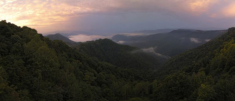 лагонакское нагорье, лаго-наки, утро, восход в горах *** фото превью