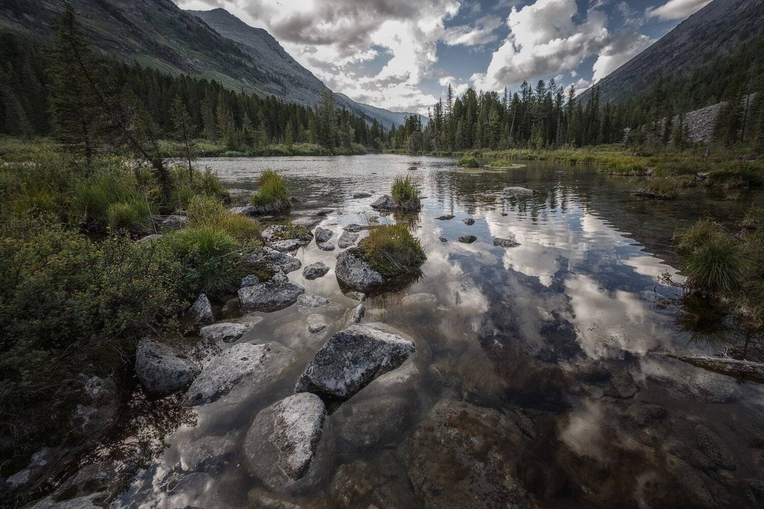 горы, облака, природа, алтай, рассвет, река, путешествие, россия, озеро, Шевченко Николай