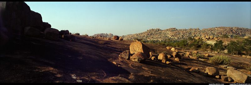 силур, индия, хампи, панорама, камни Поздний Силурphoto preview