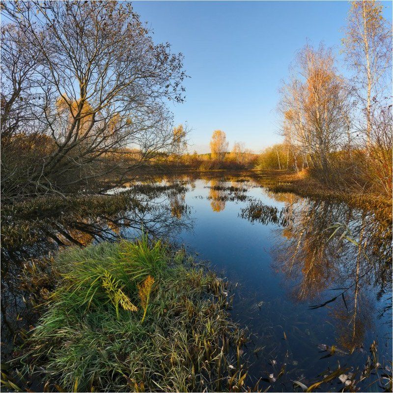 озеро, осень, небо *photo preview