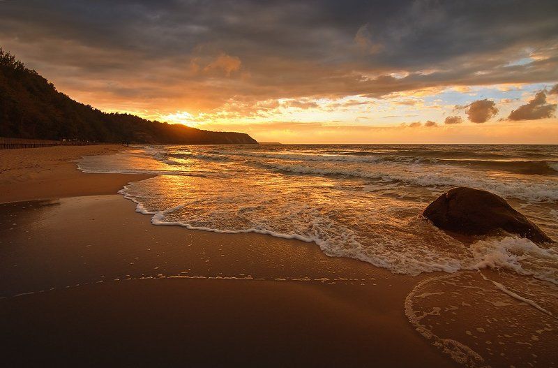 закат Янтарный закат фото превью