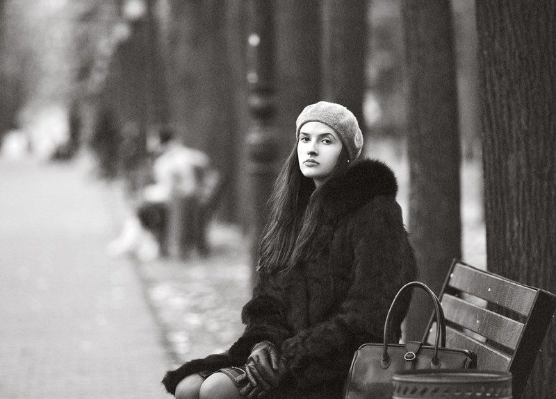 девушка, портрет Dificult dayphoto preview