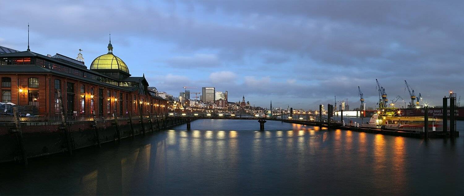 германия, гамбург, вечер, порт, Игорь Дубровский