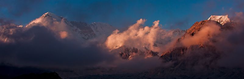 закат, гималаи Приближаясь к логову Спящего Драконаphoto preview