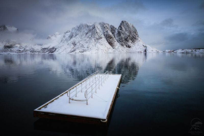 пейзаж, природа, море, норвегия, лофотены Sakrisoy/Hamnoy фото превью