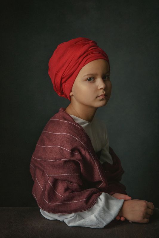 девочка, арт, fineart, портрет, винтаж Мавританкаphoto preview