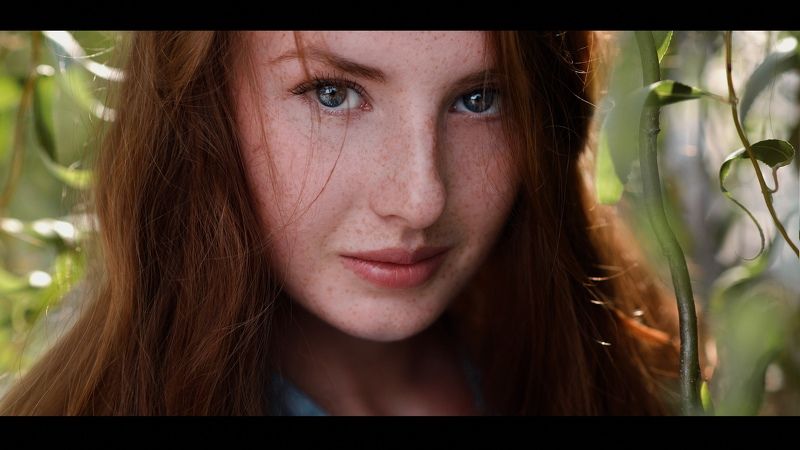 портрет;, девушка;, веснушки;, лето;, глаза;, portrait;, girl;, eyes;, summer Наташаphoto preview