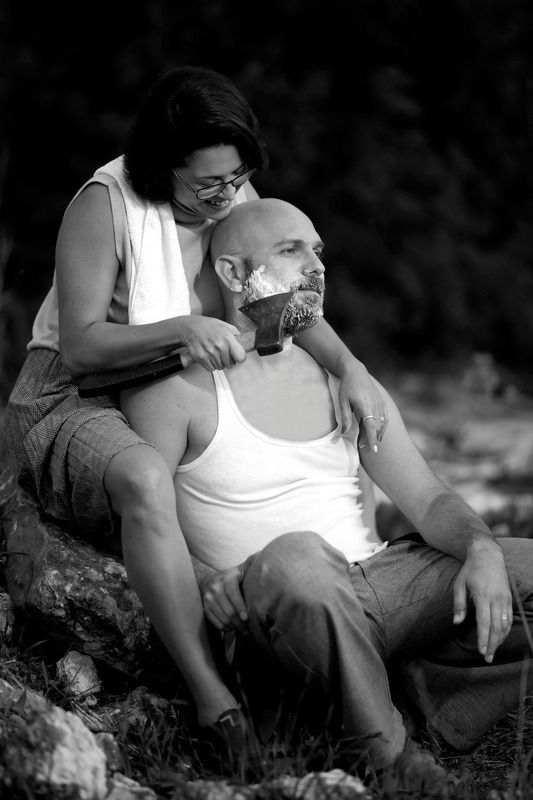 Shaving on the morningphoto preview