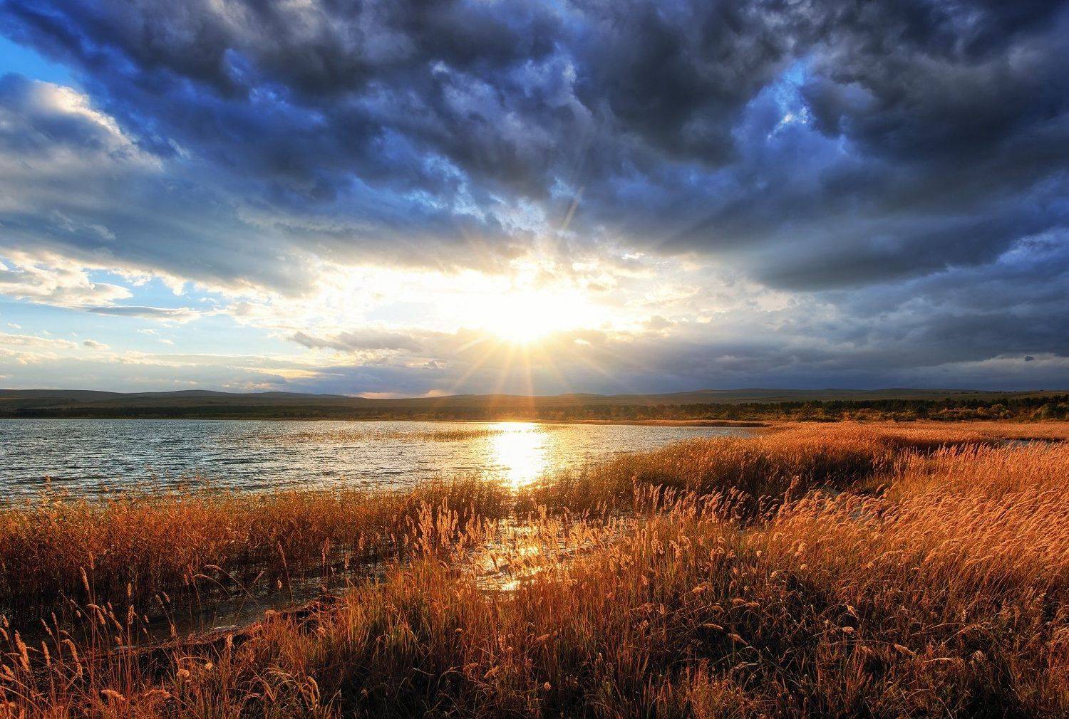 Закат после дождя на оз.Шира. Автор: Владимир Лякишев хакасия, Владимир Лякишев