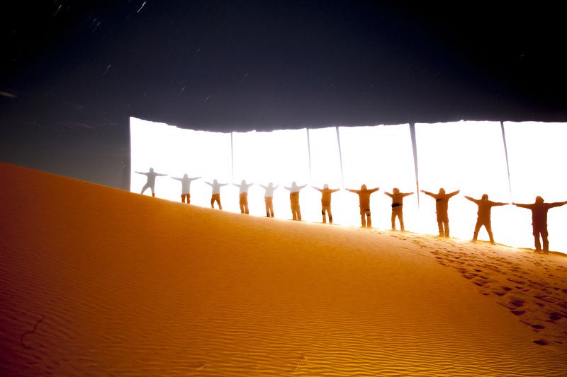 lightpainting, lightart, longexposure, nightphotography, light, night, morocco, merzouga, stars, desert The border of light.photo preview