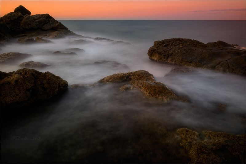 закат, зима, скалы, море,пейзаж До того как мечтатьphoto preview