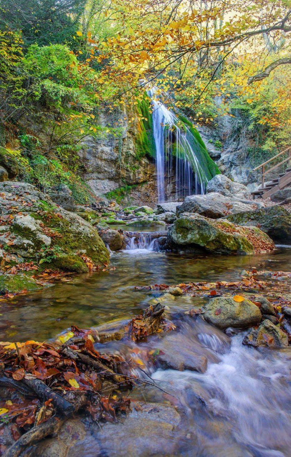 осень  водопад  джур-джур, Елена Елена