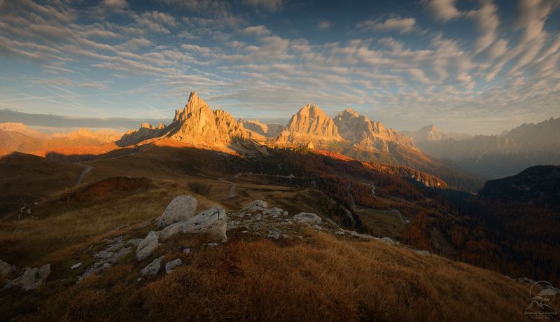 пейзаж, природа, горы, италия, доломиты Passo Giauphoto preview