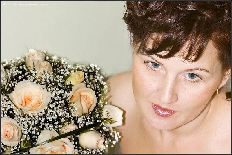 портрет,розы,букет Портрет с розамиphoto preview