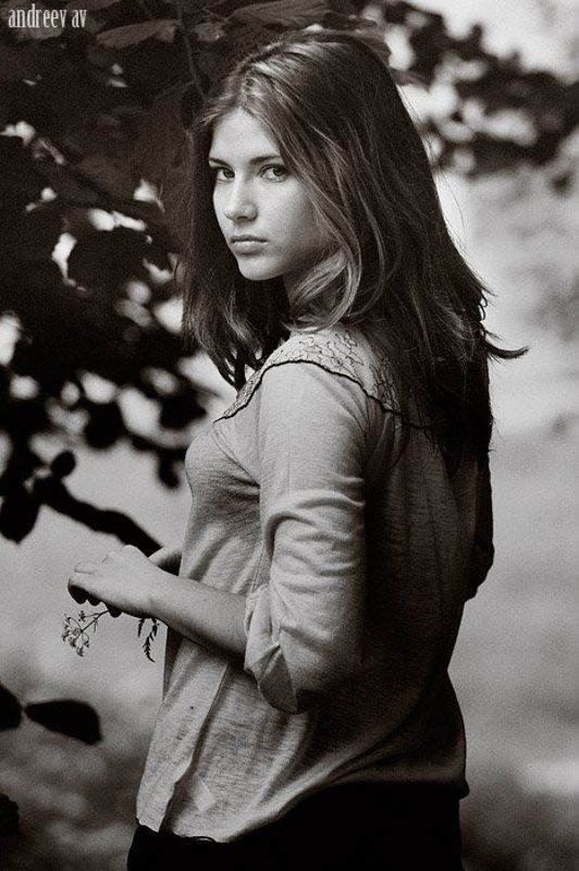 девушка, фото, портрет, черно-белое *** фото превью