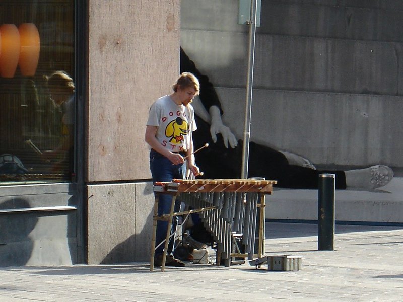 город лето музыкант путешествие уличный музыкантphoto preview