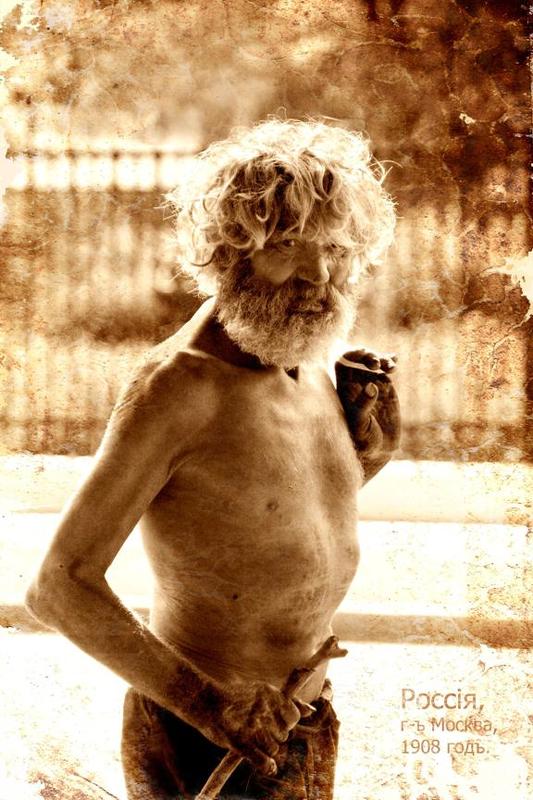 старик, город, взгляд,иринушка,кулешов, photoshop, ретушь, стилизация Взгляд из прошлого....photo preview