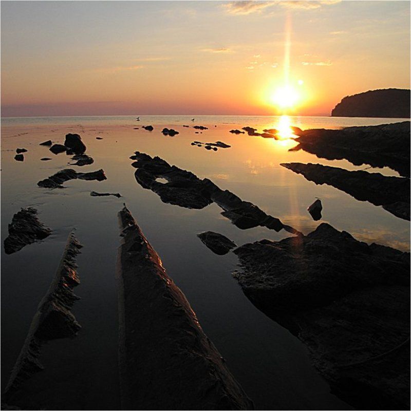 закат, море Черноморский закатphoto preview