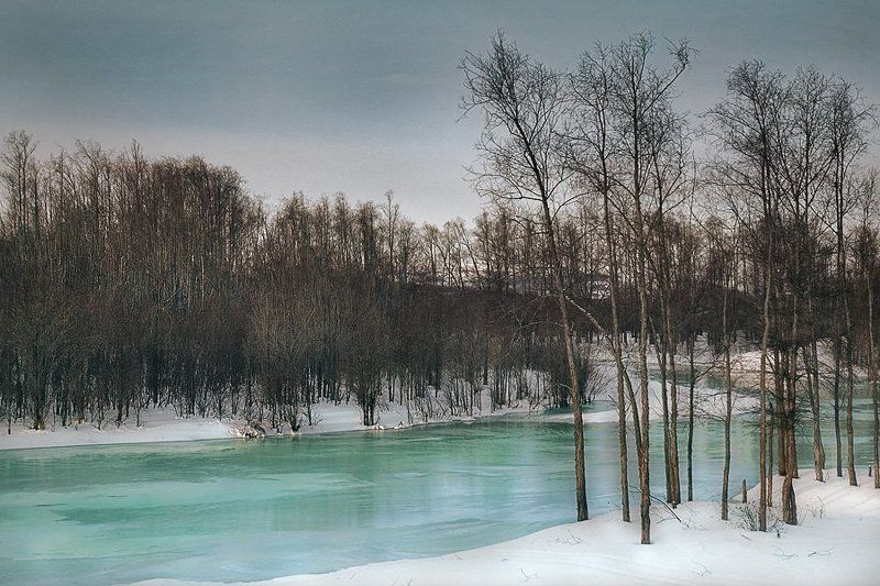 лёд, зима, река, дукча, магадан изумрудный лёдphoto preview