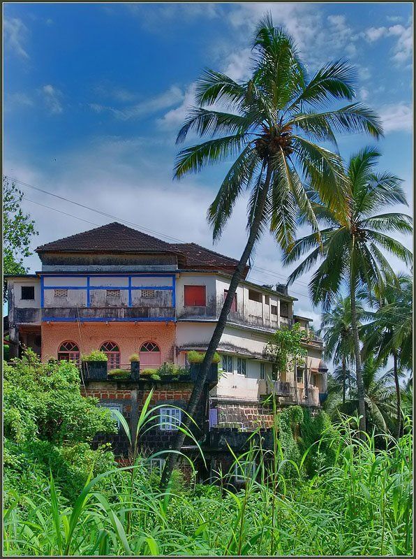 дом, индия, небо, облака, гоа Дом на окраине.photo preview