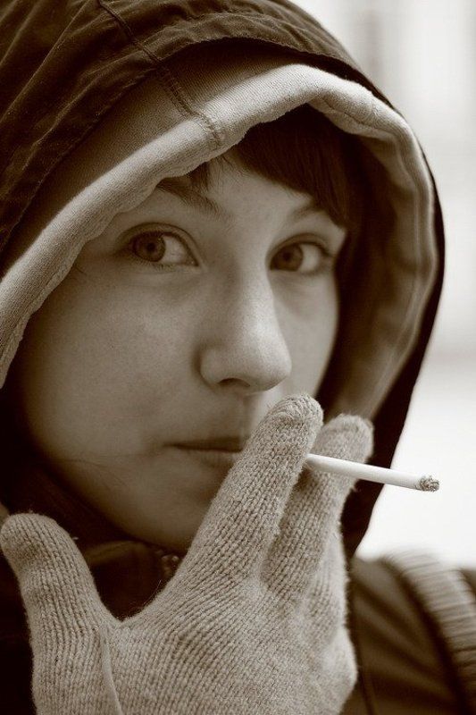 девушка, самара, портрет, сигарета Аняphoto preview