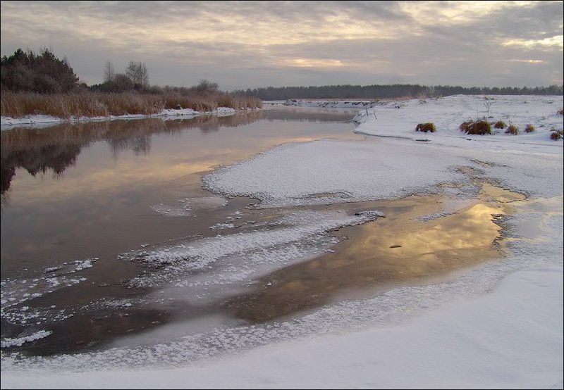 миасс, река, зима, снег, южный урал Не дождаться лета...photo preview