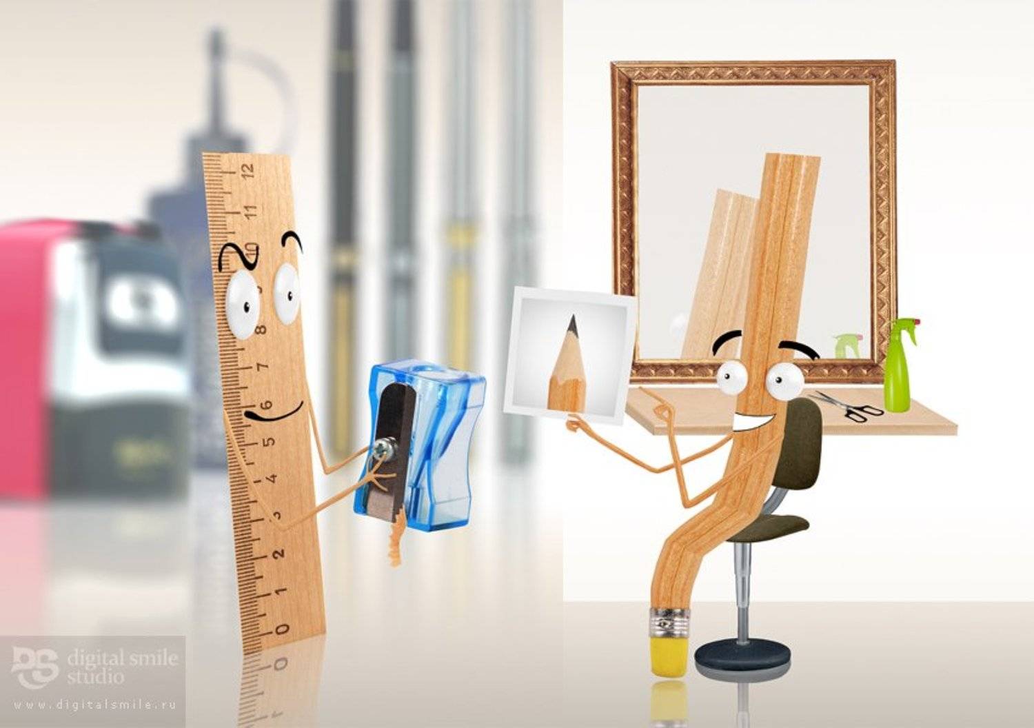 линейка карандаш парикмахерская, StepanS