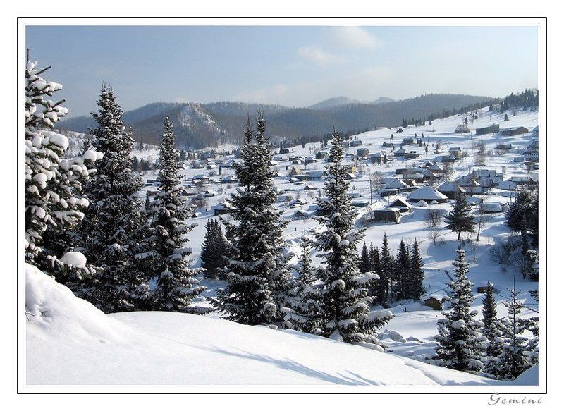 горы, горная шория, шерегеш, алтай, снег Затерянная в снегах..  Горная Шория!photo preview