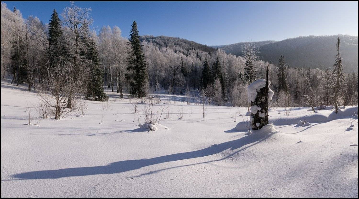 Январь на Снеговых горах. Автор: Степанов Сергей снеговые горы аша ажигардак аджигардак, Степанов Сергей