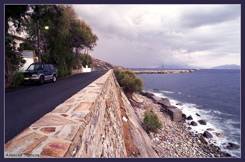 греция, икария, море, набережная, перспектива О перспективе...photo preview