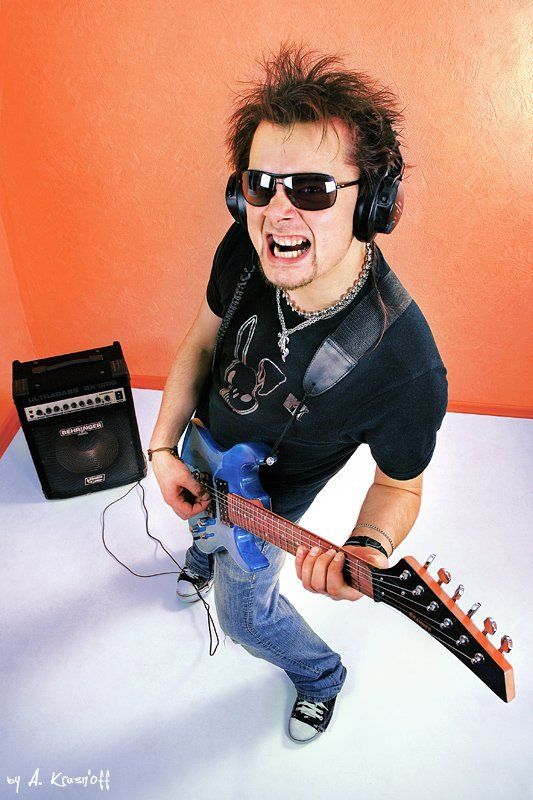 rock, star, рок, звезда, гитара, портрет, божок Rock Starphoto preview