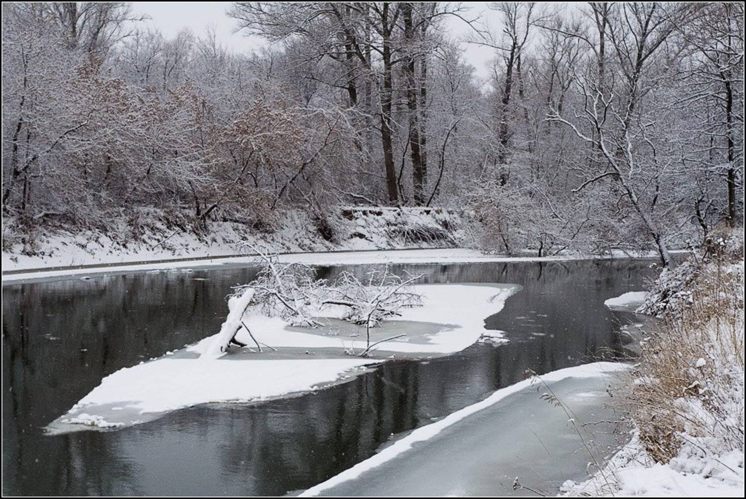 Поздняя осень. Автор: Степанов Сергей река дёма башкирия, Степанов Сергей