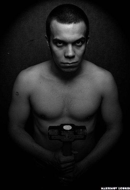 photo b&w Воинphoto preview