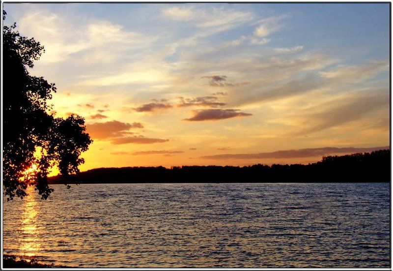 закаты, природа, краски заката Закат на Днепреphoto preview