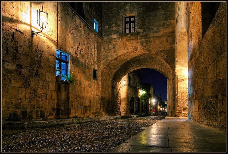 греция, иппотон, родос, рыцари, средневековье, улица Дыхание средних вековphoto preview